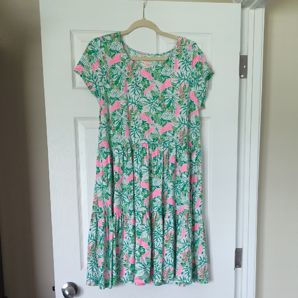 Lilly Pulitzer Dress in Green and Pink
